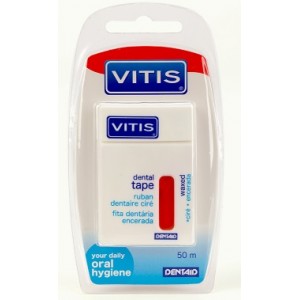 Зубная нить Vitis Waxed Dental Floss вощеная 50 м